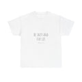 Be Salty and Stay Lit Christian Tee | Minimal Handwritten Script Shirt