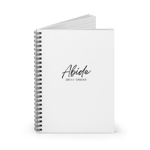 Abide John 15:4 Scripture Spiral Notebook | Christian Journal