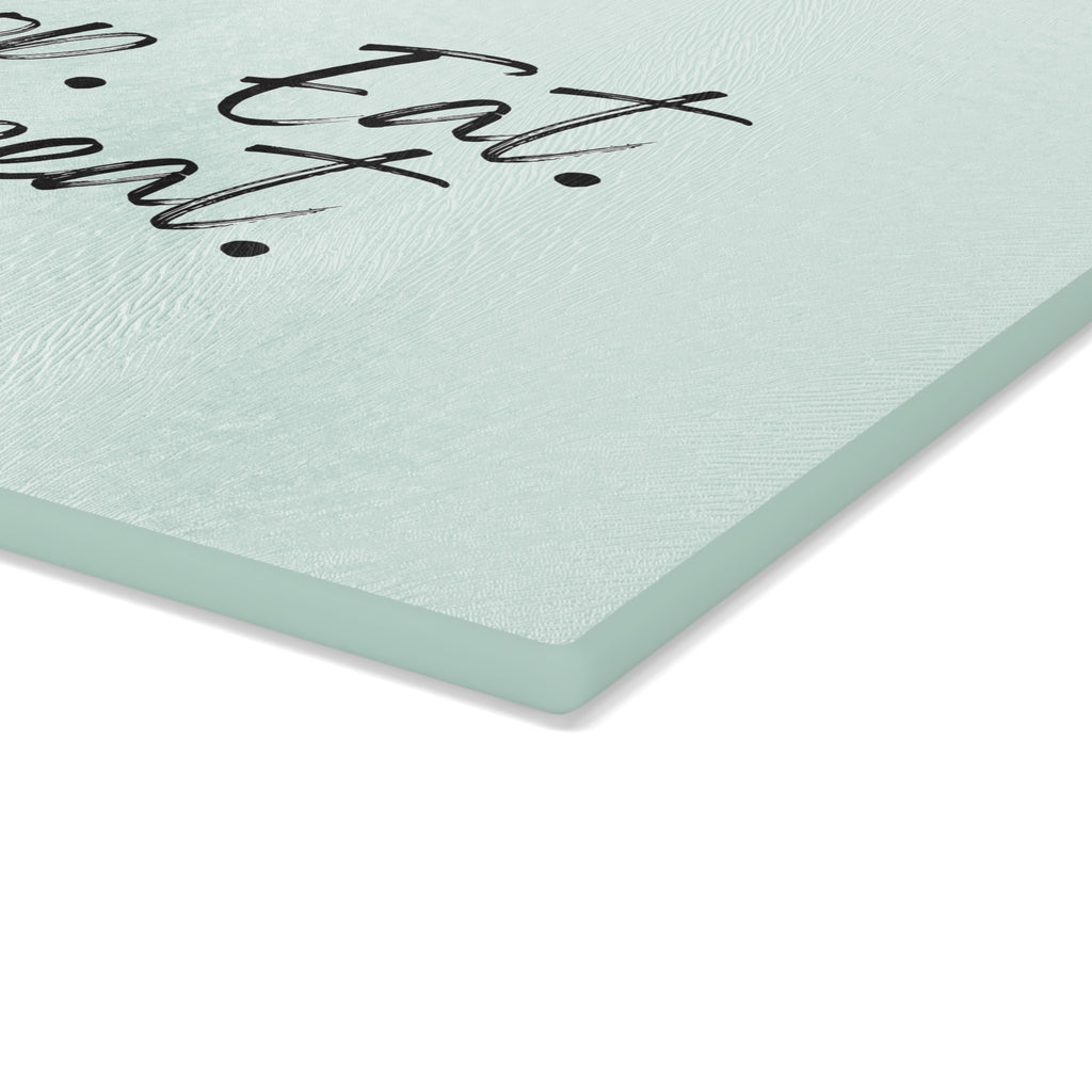 Glass Cutting Board – Chop. Eat. Repeat.