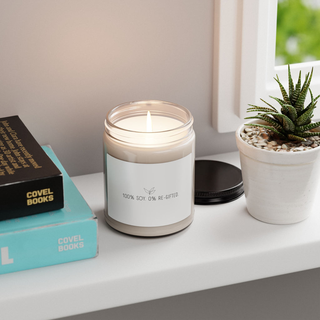 Scented 9oz Soy Candle – 100% Soy, 0% Re-Gifted