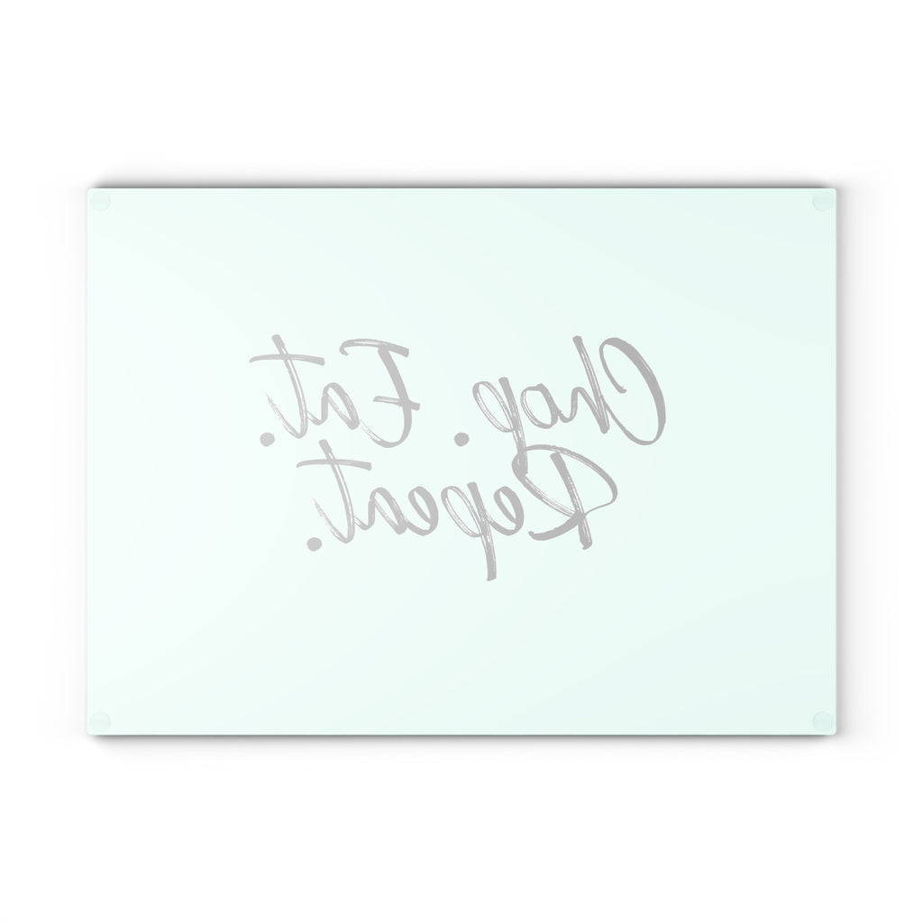 Glass Cutting Board – Chop. Eat. Repeat.