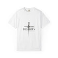 Grunge Cross Daily Burden T-shirt | Minimal Christian Cross Tee