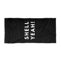 Black Beach Towel - Shell Yeah!