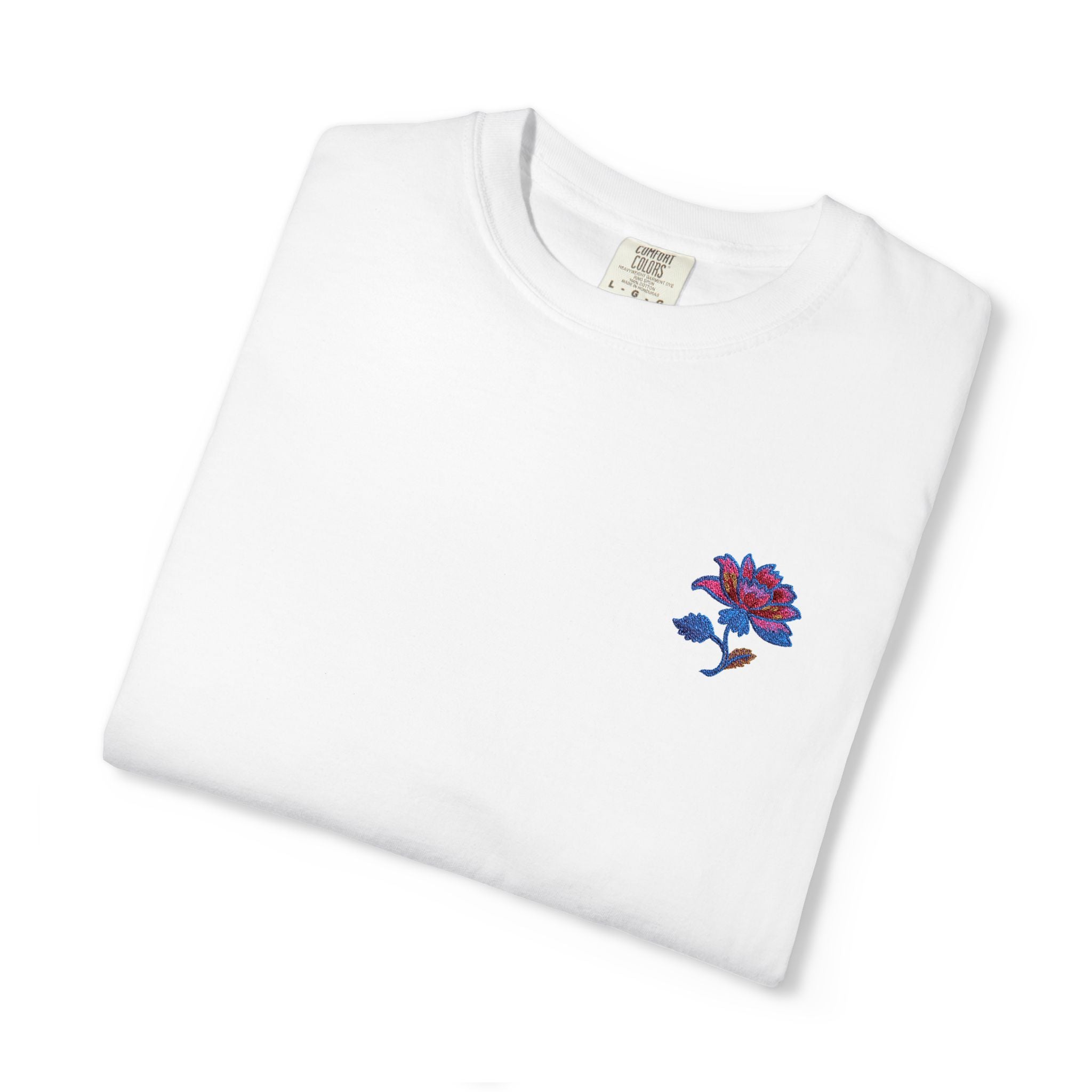 Minimalist Floral Pocket Tee