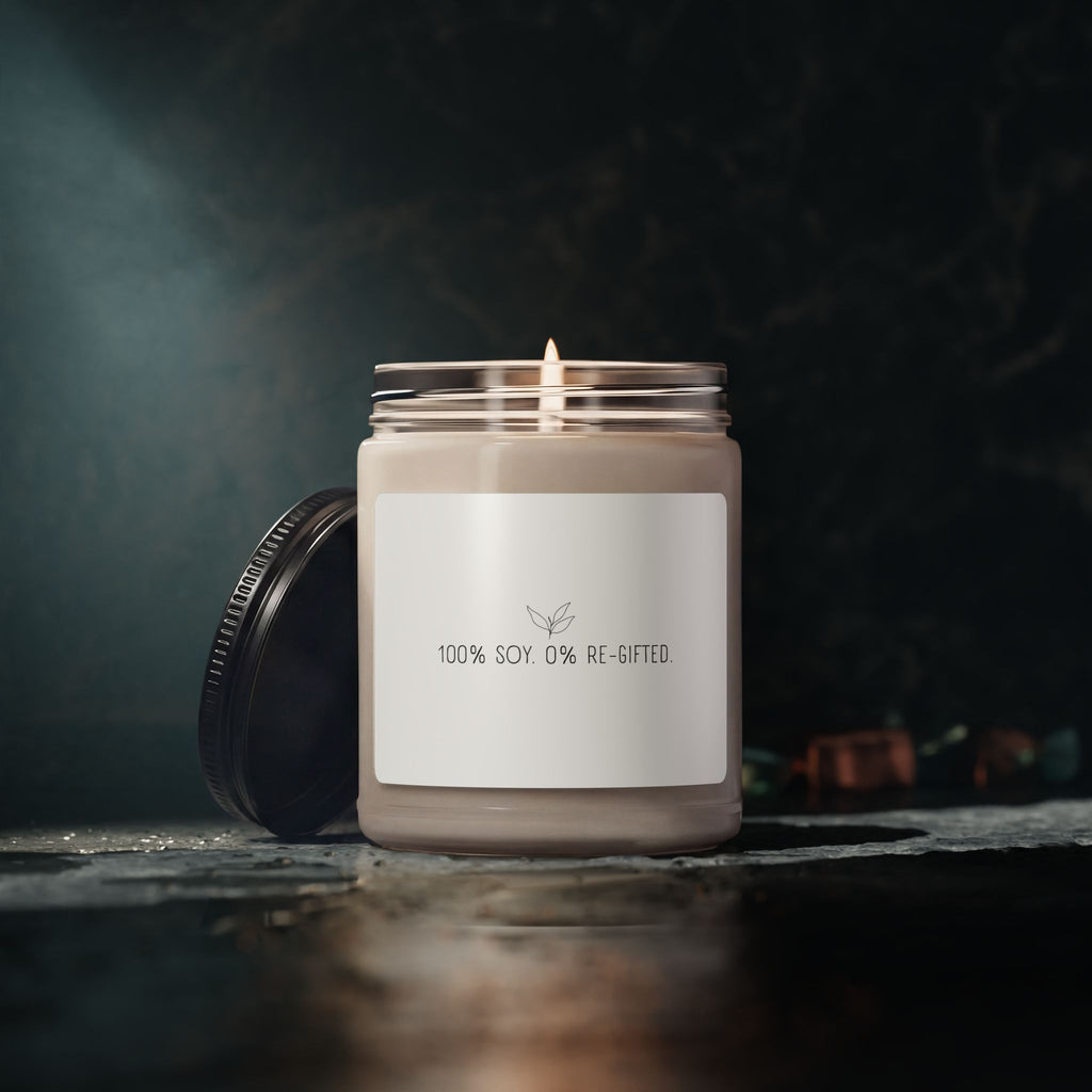 Scented 9oz Soy Candle – 100% Soy, 0% Re-Gifted