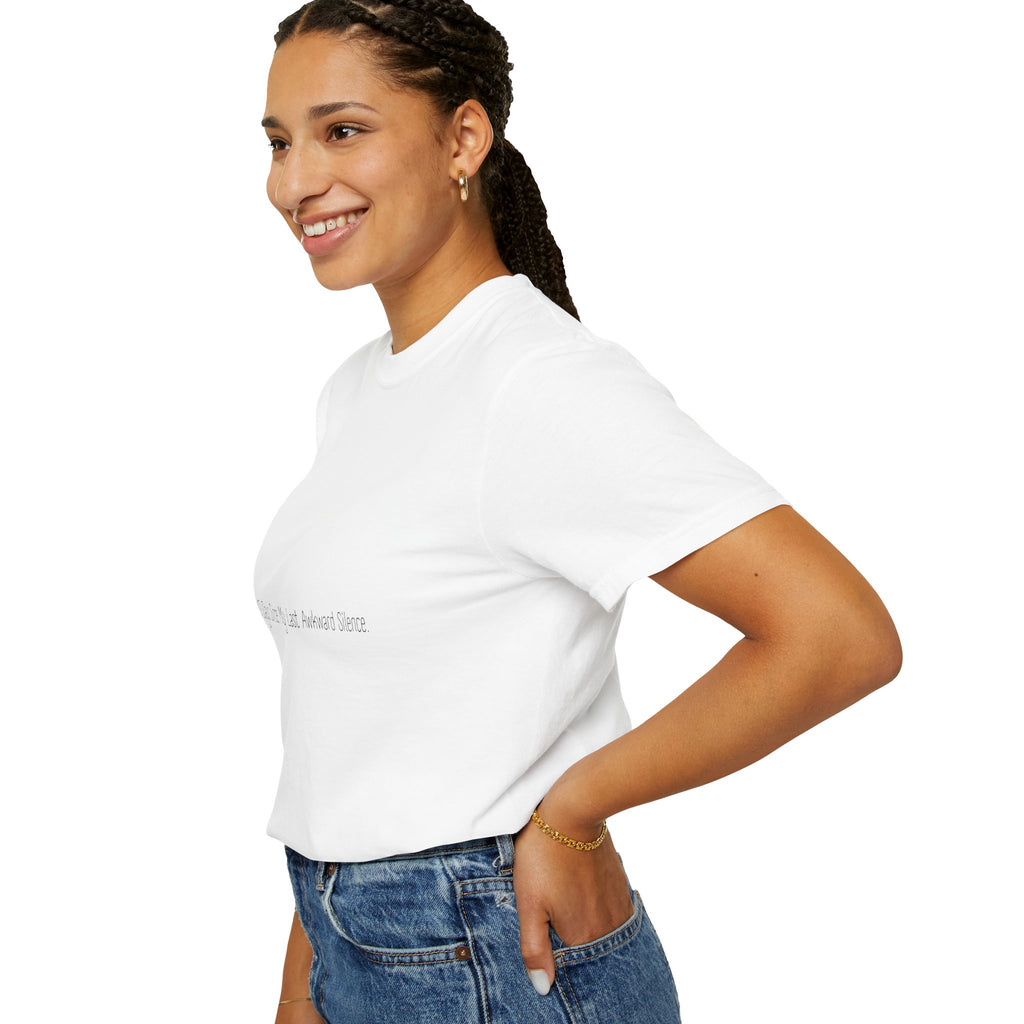 Funny Minimalist White Unisex Tee - Zero Days Since My Last Awkward Silence
